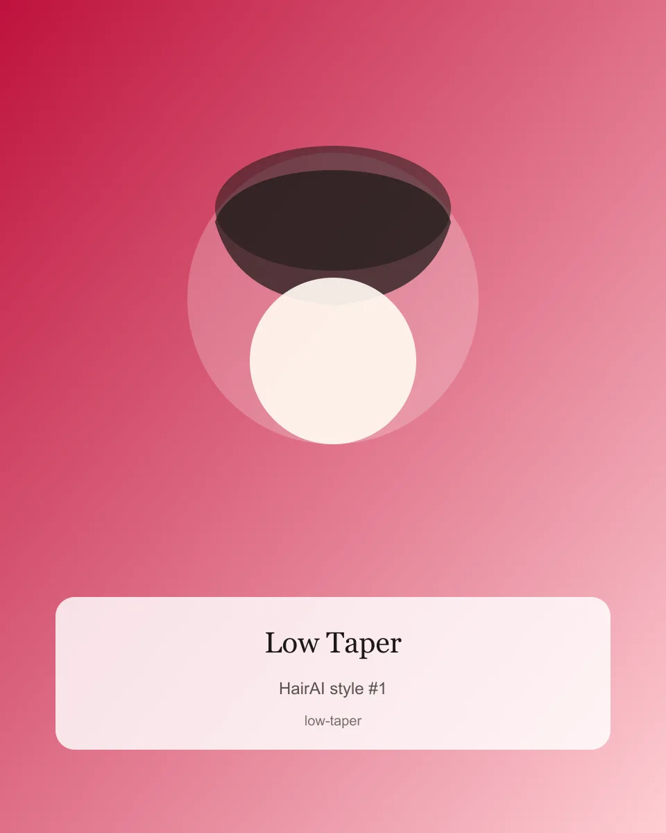 Low Taper haircut hairstyle